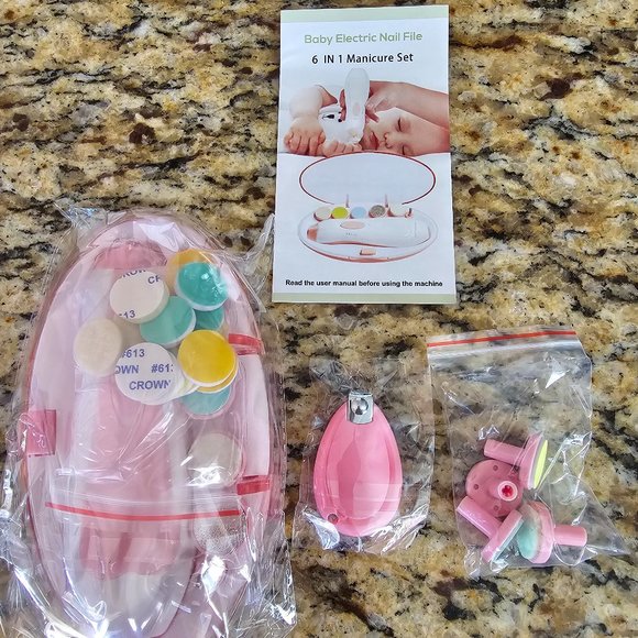 CONSEVISEN Baby Nail Trimmer Electric Nail File Baby Nail Clippers, 24 in 1 - Picture 2 of 6